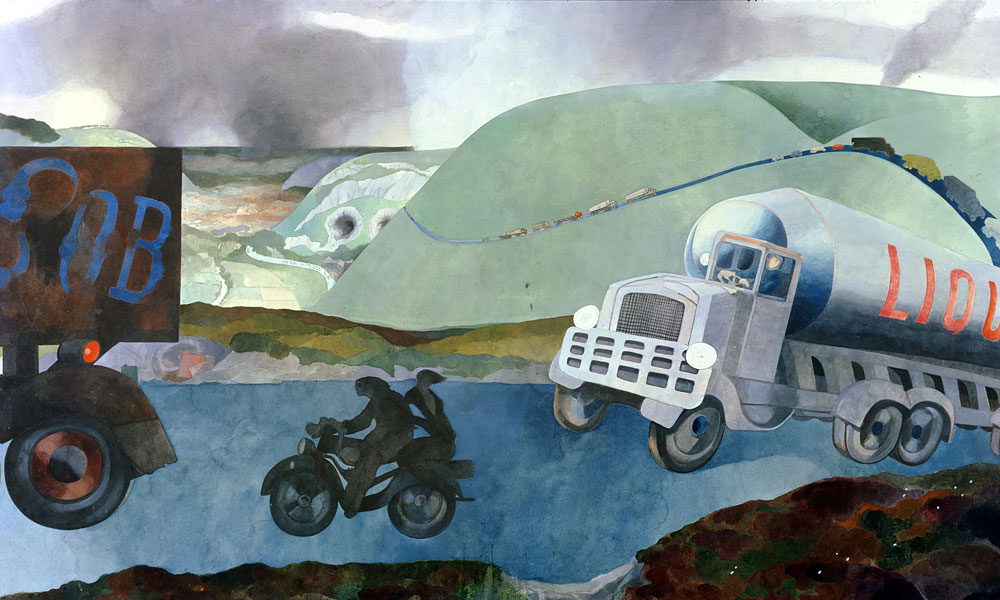 An English Scene No.2, 1970, Watercolour on paper,
