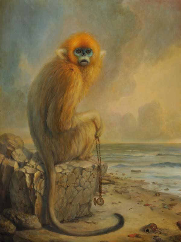 Memento, oil on panel - Martin Wittfooth
