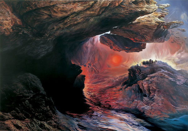 Glenn Brown, The Tragic Conversion of Salvador Dali (after John Martin)
