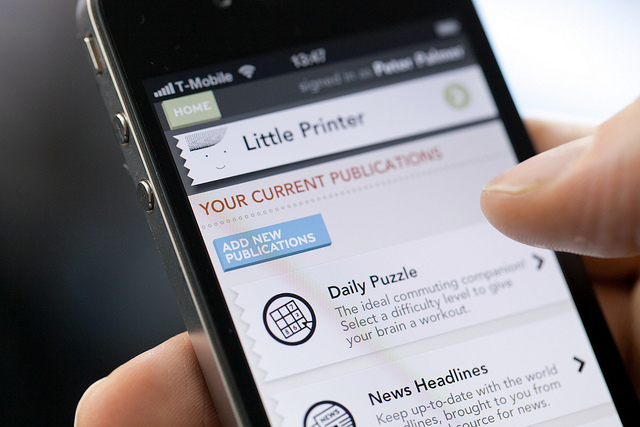Little Printer, current publications