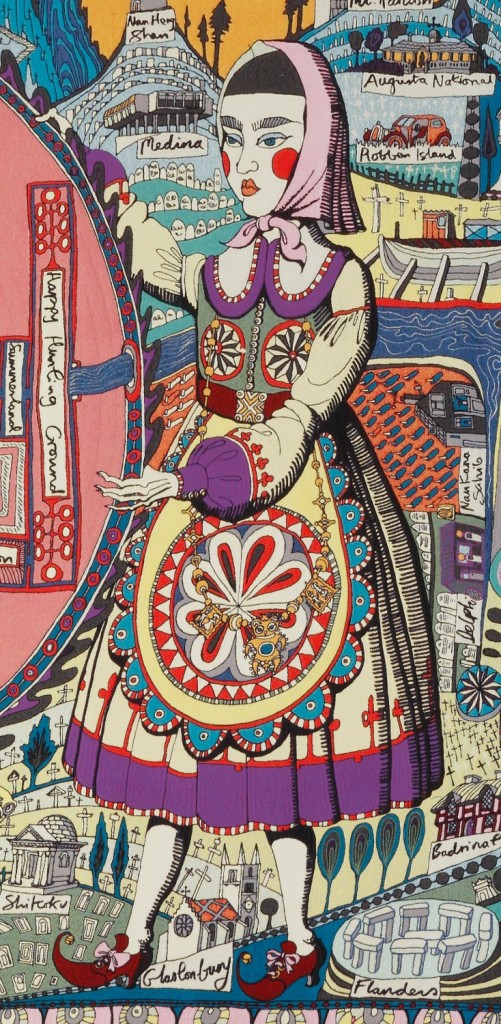 Grayson Perry, Map of Truths and Beliefs, (detail), 2011.