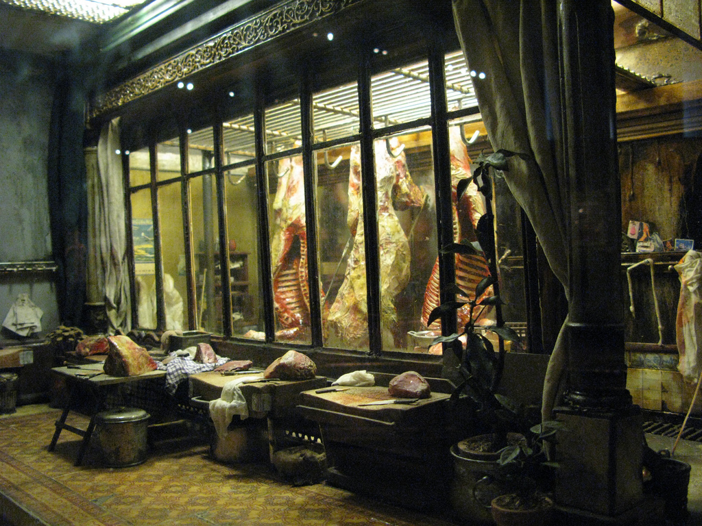Detail from Sevellec's butchery - photo by quadralectics