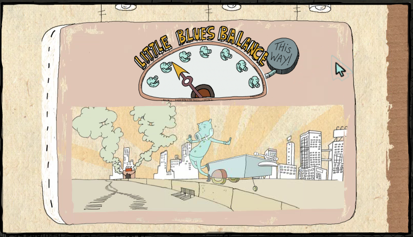 One of the interactive elements throug the story