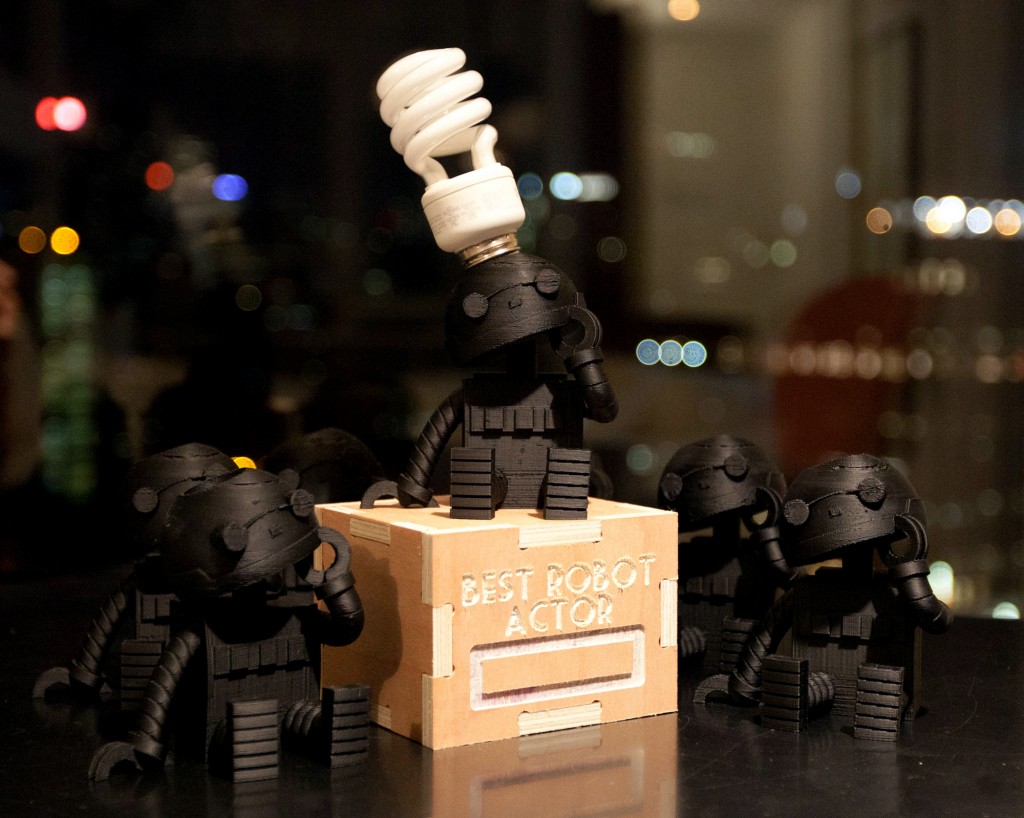 botsker - the 3D printed robot statuette