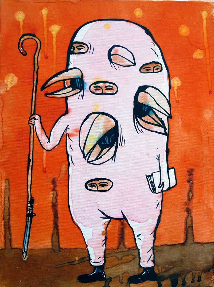 work from Eko Nugroho - Témoin hybride