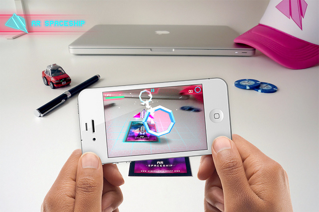 AR Spaceship on the iPhone