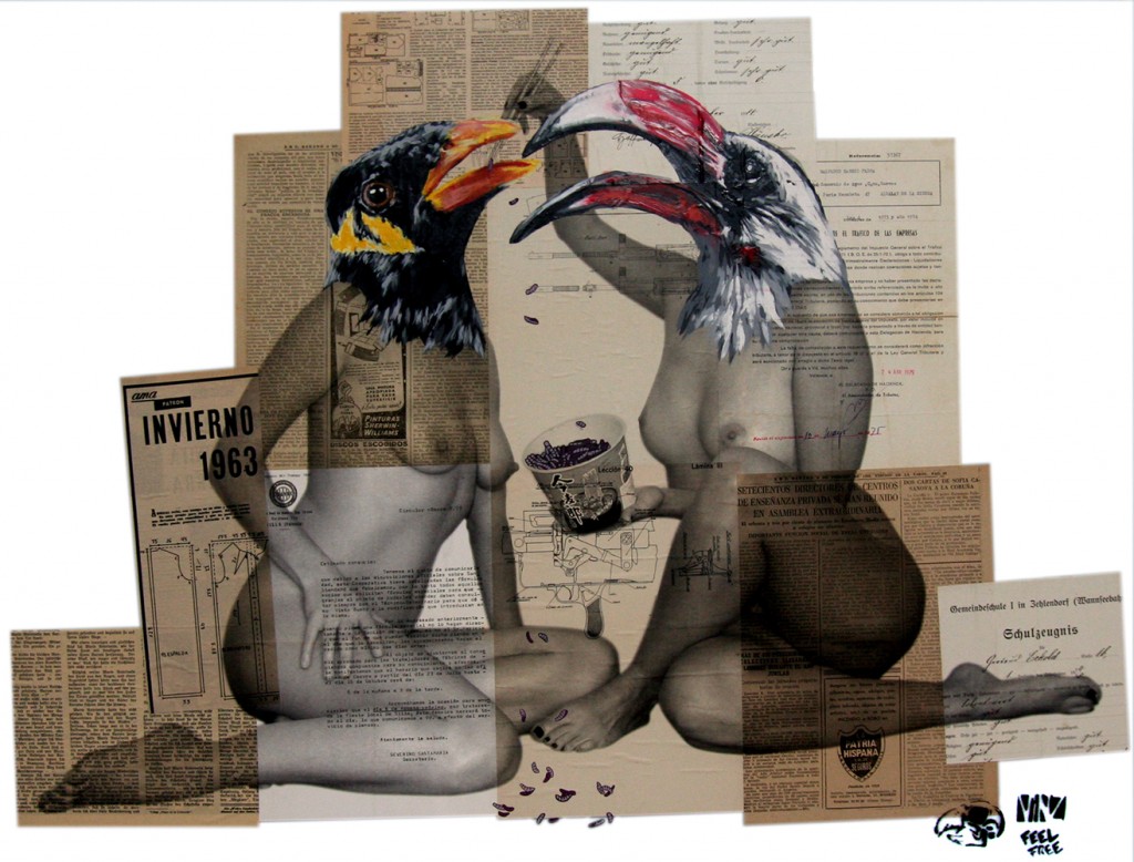 Vinz - Dinner for two (Image by Jonathan Levine Gallery)