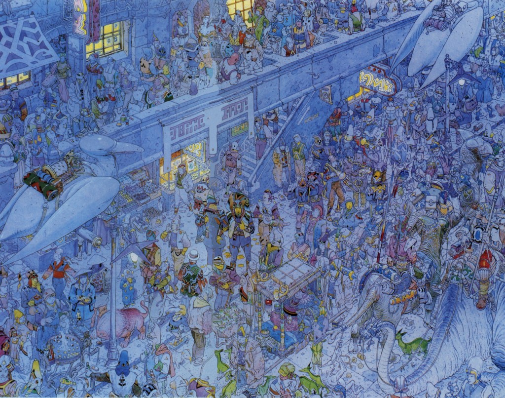 Jean Giraud aka Moebius - Crowded Streets