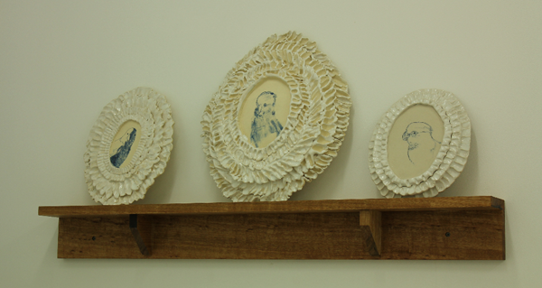 Avian Portraits (Mantlepiece) 2012. Courtesy of OK Gallery.