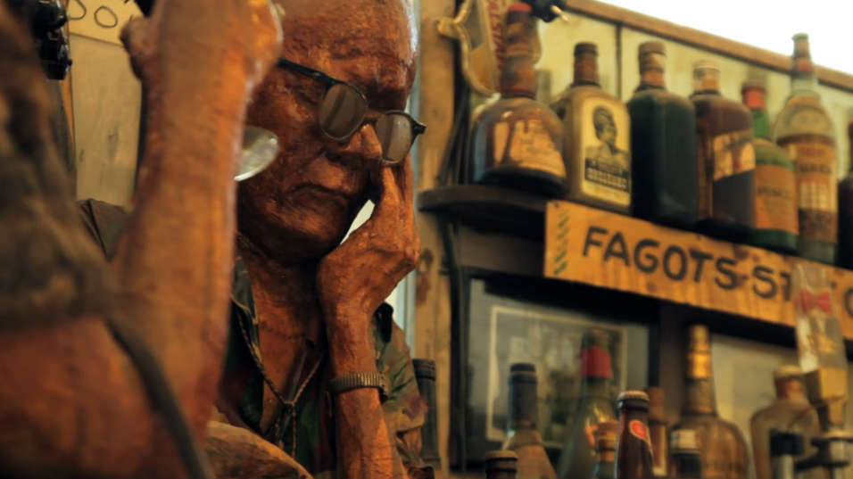 Edward Kienholz's The Beanery (still from video)