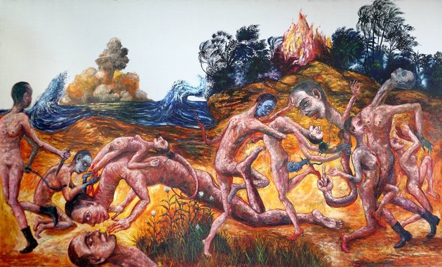 Entang Wiharso - Second skin and second landscape, 2011 (image via Ben Brown FA)