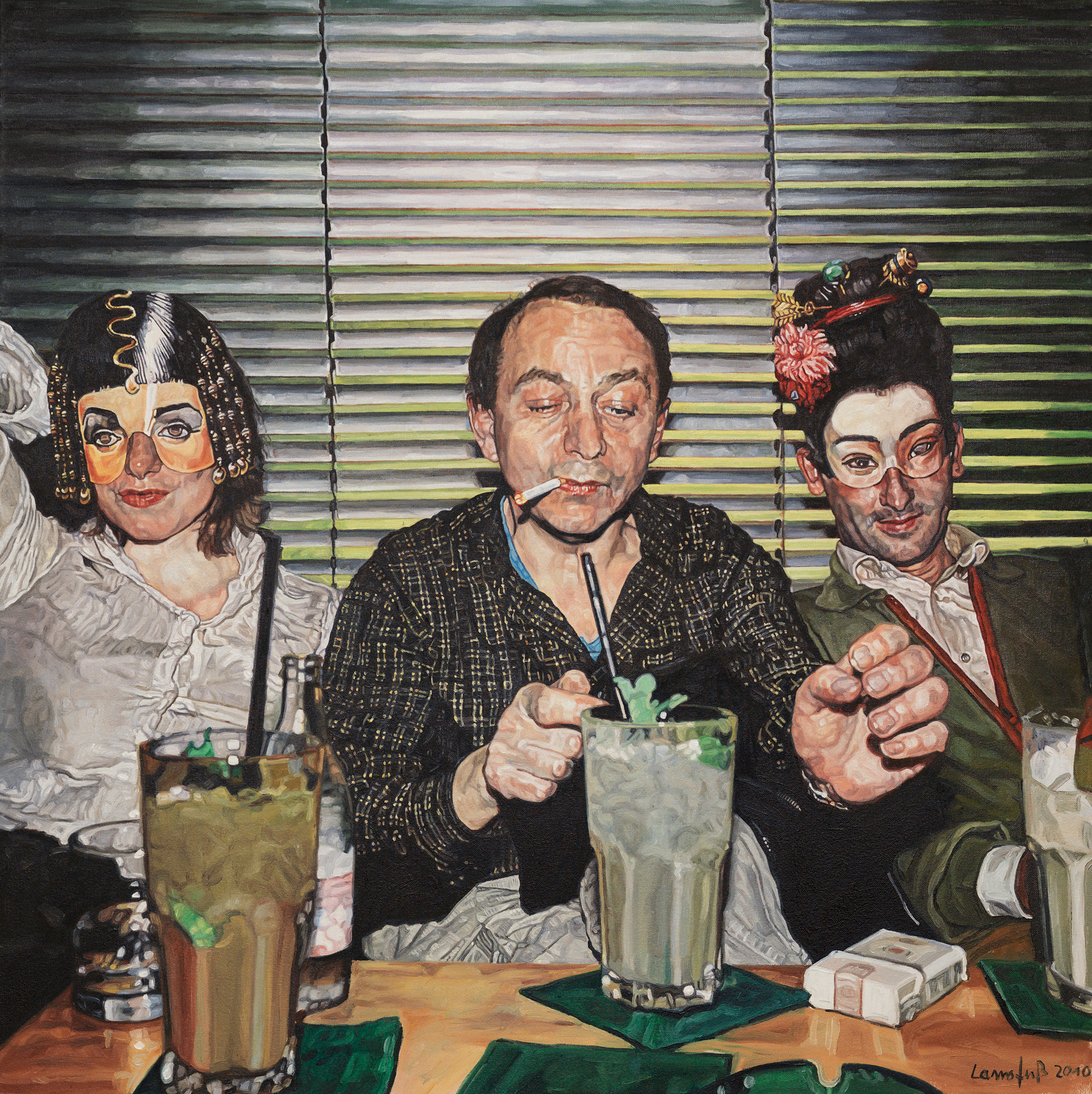 Ulrich Lamsfuss - Dirk Hasskarl, Michel Houellebecq 2010 (Courtesy Galerie Daniel Templon)
