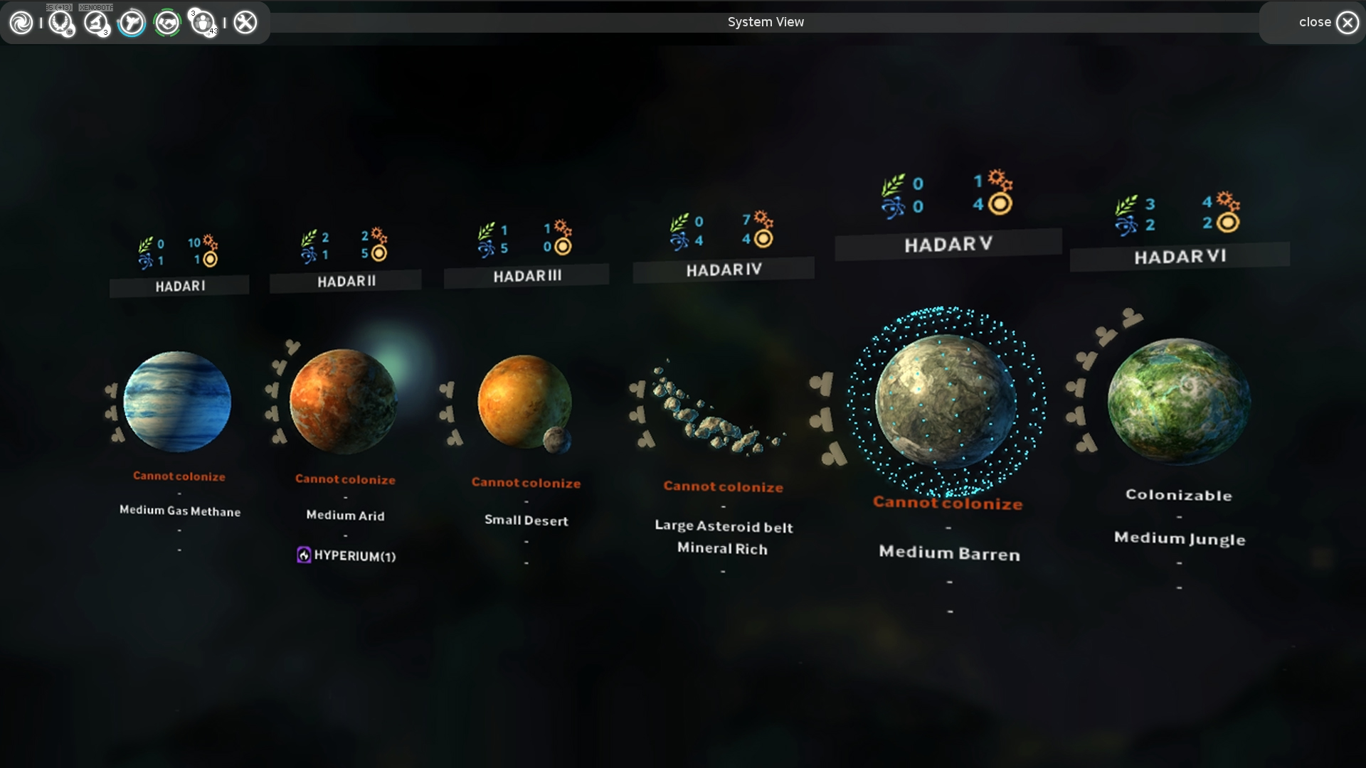 Endless-Space - System View