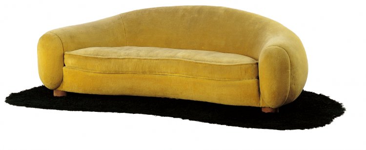 Canapé "Boule" dit aussi "Banane" - Jean Royère - 1947 © Les Arts Décoratifs