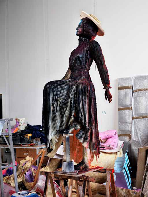 Folkert de Jong - The Immortals (Black Madonna), 2012 (image via DukanHourdequin gallery)