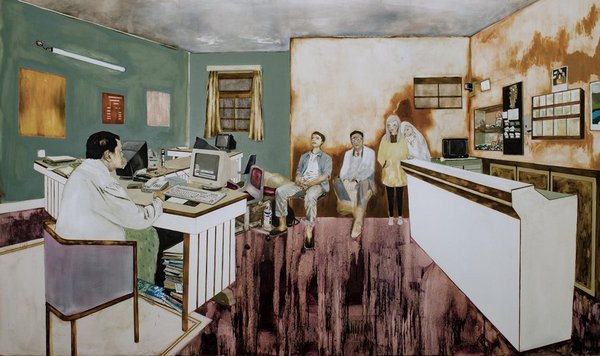 Maya Hewitt - Muffled in Grey and Gold, 2010