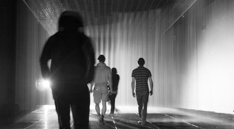 Rain Room - view with people (all images via rAndom Int.)