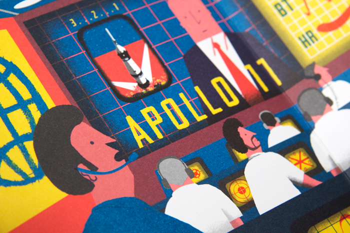 Space Race by Tom Clohosy Cole (image via Nobrow)