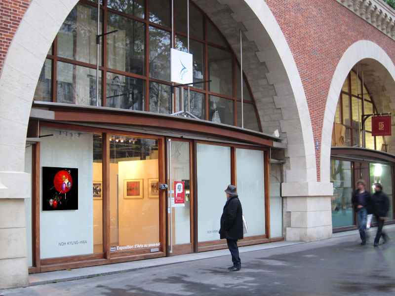 Lumiere Series No 4. - view from the outside -Gallery 89. 2012 (Photos courtesy of NOH Kyunghwa)