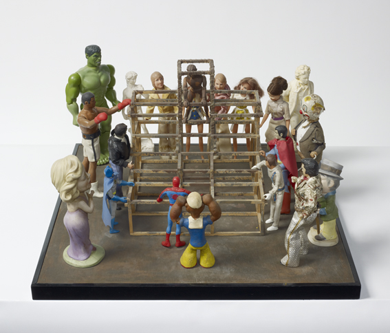 Peter Blake - The Performance Artist (from Incidents from a Sculpture Park) - 1983 - found objects (image via Waddington Custot)