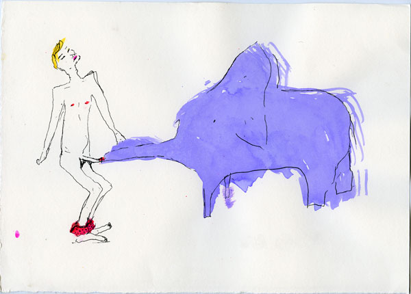 Phoebe Colling-James - Illustrations for my book A Hole Night of Fun, 2009 (image via PCJ)