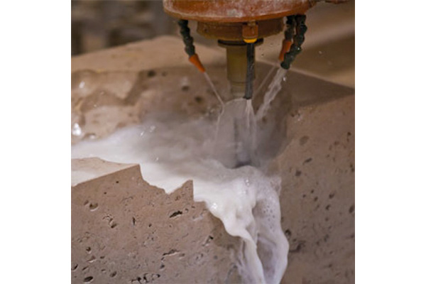 Gustav Metzger. Portland stone, 50cm x 50cm x 50cm, 200KG. Photo by London Fieldworks, 2012.