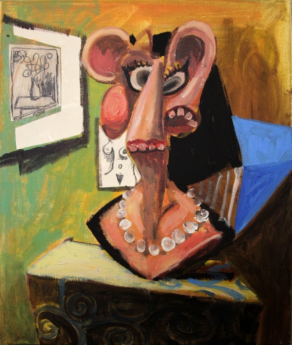 Anton Henning Portrait No. 328 (Amy) 2013 (image via Houldsworth Gallery)