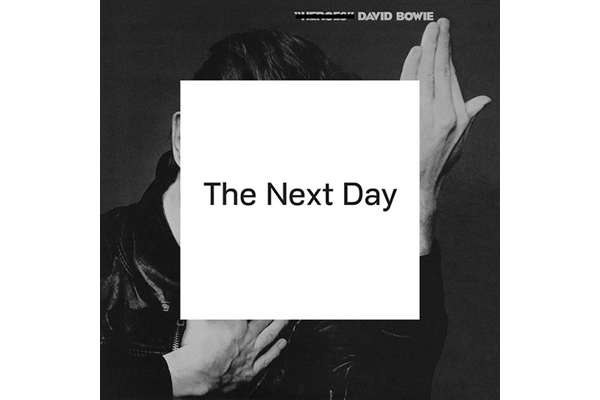 David Bowie's The Next Day album cover.