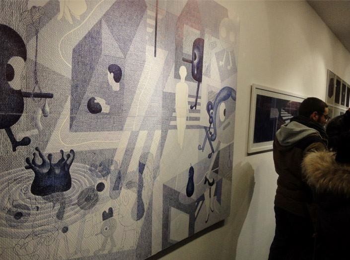 LE FILS DU ROI - à la galerie Martel (Vernissage - photo via FREMOK FB)