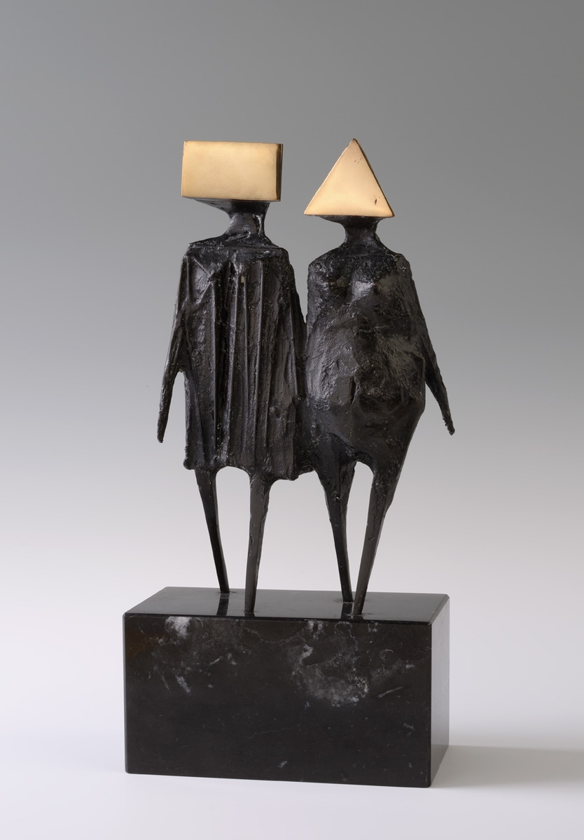 Lynn Chadwick - Maquette VI Walking Couple - (1976 via Alan Wheatley Art)