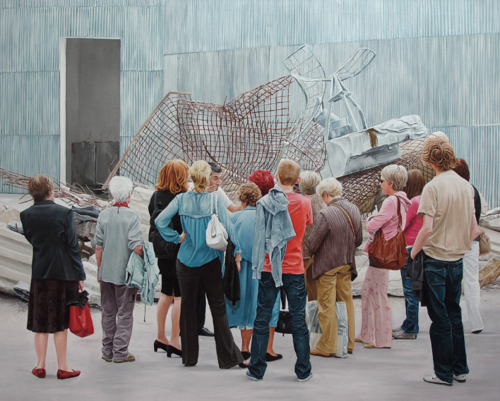 Thomas Lévy-Lasne - Devant Kiefer - 2012 (image via Galerie Gounod)