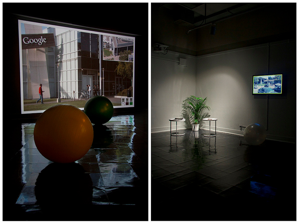 Andrew Norman Wilson, Workers Leaving the Googleplex (2012). Installation view. Image courtesy of the artist.