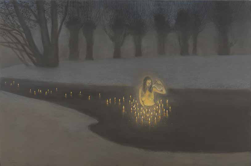 Richard Cartwright - The Bathing Pool (Elizabeth) (image via John Martin London)