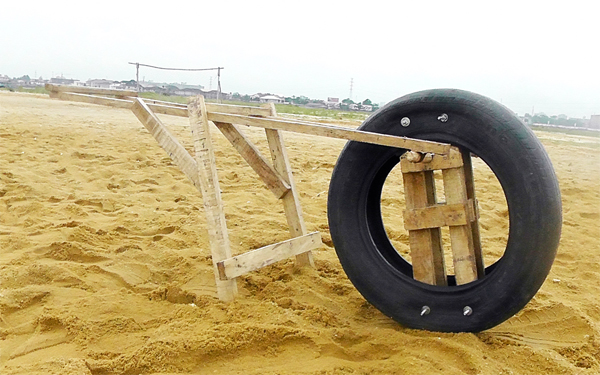 Karimah Ashadu, 'Camera Wheel Mechanism' from 'Lagos Island' (2012).