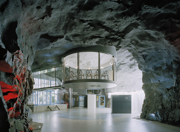 Pionen White Mountain Data Centre. Image courtesy of Albert France-Lanord Architects. Photo by Åke E-son Lindman.