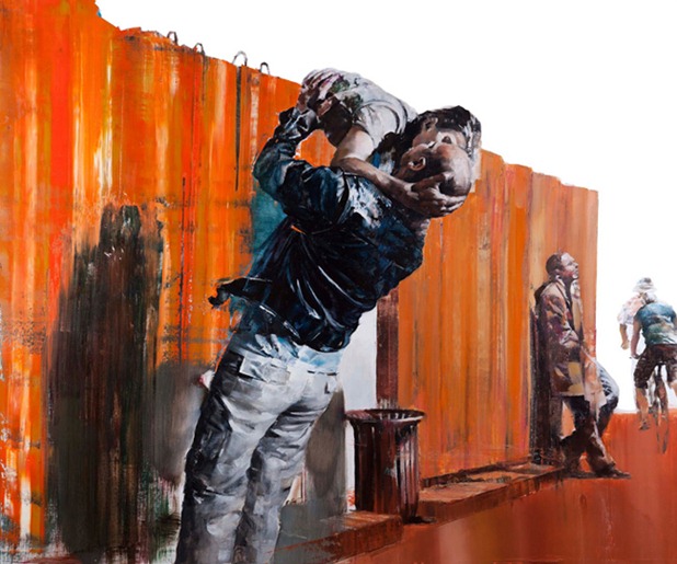 Dan Voinea - Playboy Afternoon (2011), oil on linen, 150x130cm (Courtesy of Beers Lambert)