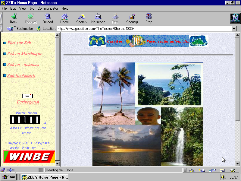 Geocities screencapture5 (photo courtesy of Dragan Espenschied)