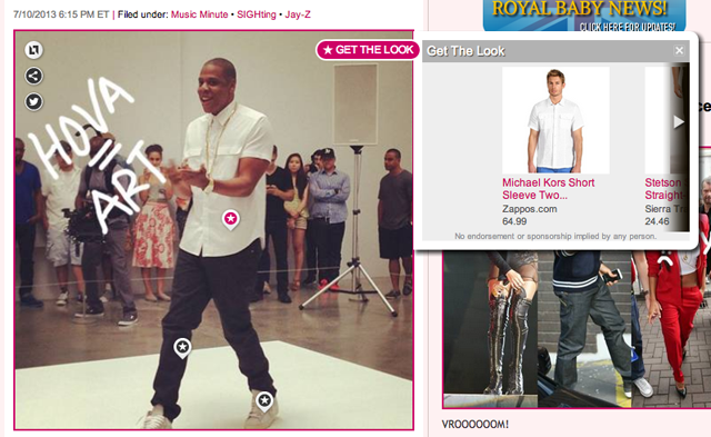 PerezHilton.com 'Get The Look' feature.