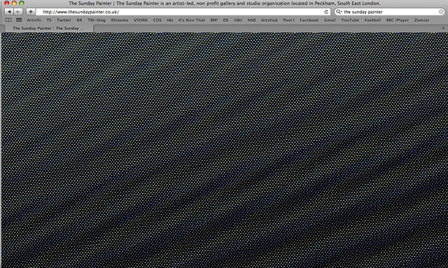 Nicolas Sasson, The Sunday Painters website takeover.