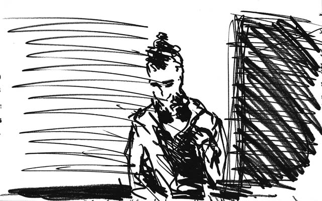 DJ Richard. Illustration by Antek Skapski.