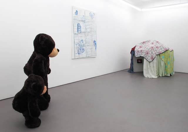 Ann Hirsch, Muffy exhibition view. Image courtesy American Medium.