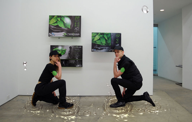 Kari Altmann, 'Insignia (Soft Brand Abstracts, Floor Models)', 2014. Image courtesy the artist.