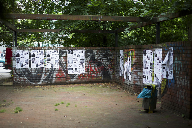 NEW releases feat. Max Ronnersjö w Sandy Brown @ corner Ritterstr/Lobeckstr, Berlin, June – open end. Courtesy the artist.