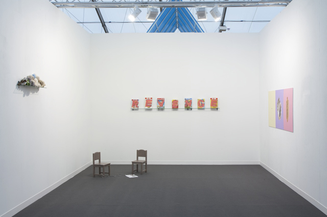 Morag Keil installation view @ Frieze London 2014. Courtesy Real Fine Arts.