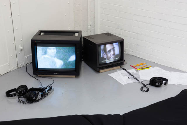 Schizo-Culture (2014) @ [ space ]. Install view. Courtesy the gallery.