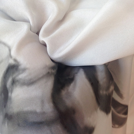 18+, 'Bitch' (2014). Detail. Silk scarf. Courtesy the artists.