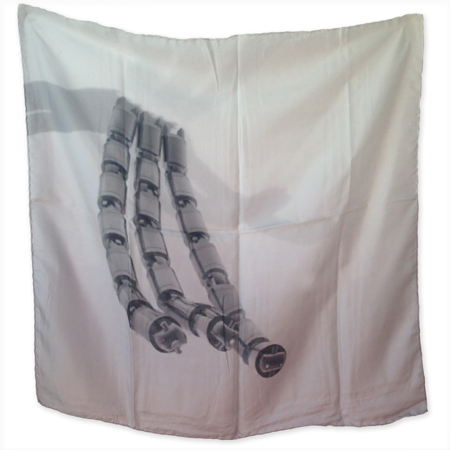 18+, 'Bitch' (2014). Silk scarf. Courtesy the artists.