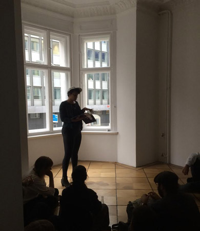 Hannah Black @ Columbine Library artist's book launch, Société. Courtesy the gallery.