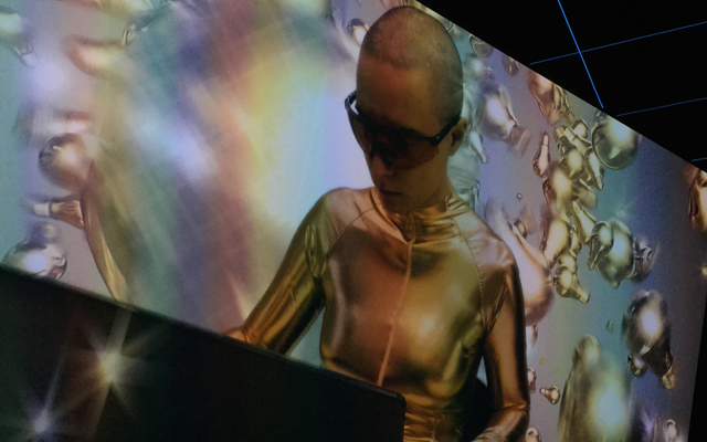 Hito Steyerl, ‘Factory of the Sun’ (2015) @ Venice Biennale German Pavilion. Install view. Photo by Megan Monte.