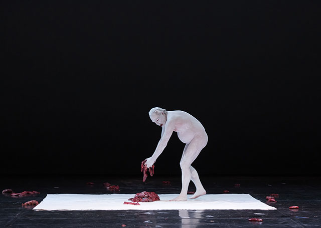 Scene from Fabre's "Mount Olympus" at Berliner Festspiele on June 23, 2015.